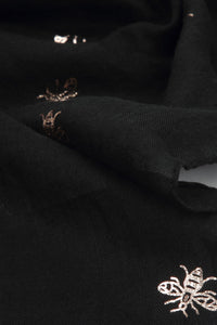 Rose Gold Bee Print Scarf - Fashion Scarf World