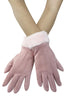 Plain Soft Faux Fur Touchscreen Gloves