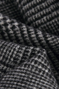 Men Geln Check Pure Wool Tassel Scarf - Fashion Scarf World
