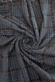 Woven Textured Check Blanket Tassel Scarf