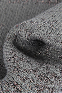 Metallic Thread Knitted Hat & Scarf Set - Fashion Scarf World
