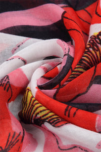 Poppy & Stripe Printed Scarf - Fashion Scarf World