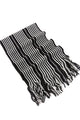 Vertical Stripe Knitted Tassel Unisex Scarf - Fashion Scarf World