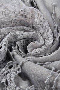 Trapezoid Butterfly Lace Tassel Scarf - Fashion Scarf World