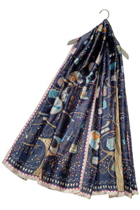 Stylish Handbag Print Silk Scarf - Fashion Scarf World