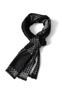 Hounds-tooth Multi Check Frayed Unisex Scarf - Fashion Scarf World