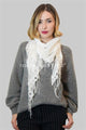 Trapezoid Butterfly Lace Tassel Scarf - Fashion Scarf World
