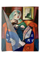 Picasso Cubism Woman With Book Painting Print Art Silk Scarf 3726