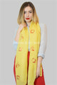 Robin Bird Foiled Print Scarf - Fashion Scarf World