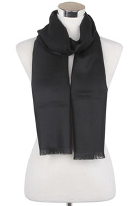 Plain Colour Print Frayed Men Scarf - Fashion Scarf World