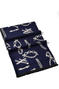 Reversible Chain Print Unisex Scarf - Fashion Scarf World