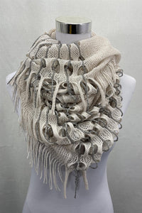 Netted (Two Way) Wrap Around Scarf To Snood