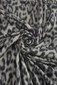 Luxe Leopard Print Wool Tassel Scarf