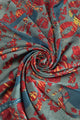 Vintage Damask Floral & Bird Print Silk Scarf