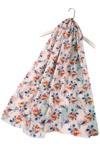 Vintage Floral Frayed Scarf - Fashion Scarf World