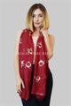 Robin Bird Foiled Print Scarf - Fashion Scarf World