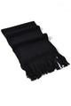 Plain Knitted Unisex Tassel Scarf - Fashion Scarf World