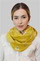 Silver Elephant Print Snood - Fashion Scarf World