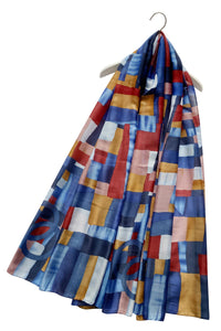 Block Colour Patchwork Silk Scarf - Fashion Scarf World