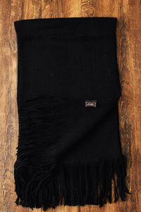 Plain Knitted Unisex Tassel Scarf - Fashion Scarf World