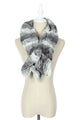 Wide Furry Ruffle Pull Through Scarf - Fashion Scarf World