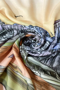Venice With Text Print Scarf - Fashion Scarf World