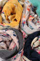 Vintage Floral Frayed Scarf - Fashion Scarf World