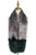 Stripe Long Faux Fur Collar - Grey - Fashion Scarf World