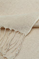 Versatile Classic Plain Tassel Linen Scarf - Fashion Scarf World