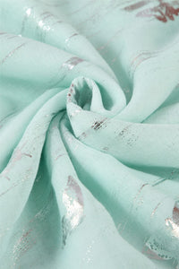 Silver Foiled Brushed Butterfly Scarf - Fashion Scarf World
