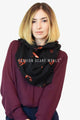 Robin Bird Foiled Print Scarf - Fashion Scarf World