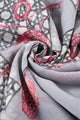 Bracelet Charms Print Frayed Scarf - Fashion Scarf World