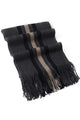 Three Stripes Knitted Tassel Unisex Scarf - Fashion Scarf World