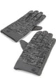 Tweed Snap Button Men Gloves - Fashion Scarf World