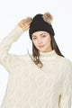 Double Pom Pom Beanie Hat - Fashion Scarf World