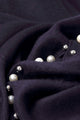 Pearl Bead Border Poncho Wrap - Fashion Scarf World