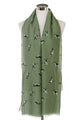 German Shepherd Print Frayed Scarf - Fashion Scarf World