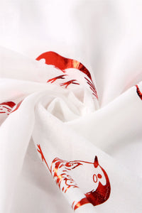 Robin Bird Foiled Print Scarf - Fashion Scarf World