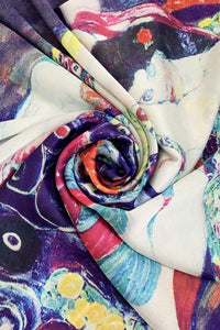 Klimt Expressionism The Virgins Painting Print Art Silk Scarf 3729