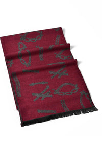 Reversible Chain Print Unisex Scarf - Fashion Scarf World