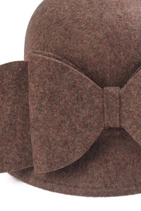 Bow bucket Felt Hat - Fashion Scarf World