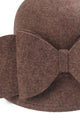 Bow bucket Felt Hat - Fashion Scarf World