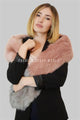 Two Tone Long Faux Fur Collar - Fashion Scarf World