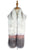 Stripe Long Faux Fur Collar - White - Fashion Scarf World