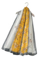 Two Tone Elegant Floral Print Chiffon Scarf