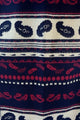 Reversible Paisley Print Frayed Silk Men's Scarf - Fashion Scarf World