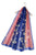 Two Tone Elegant Floral Print Chiffon Scarf