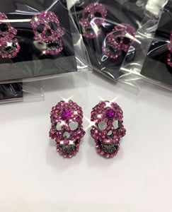 Clearance Diamante Skull earrings (Pack of 12 pairs)